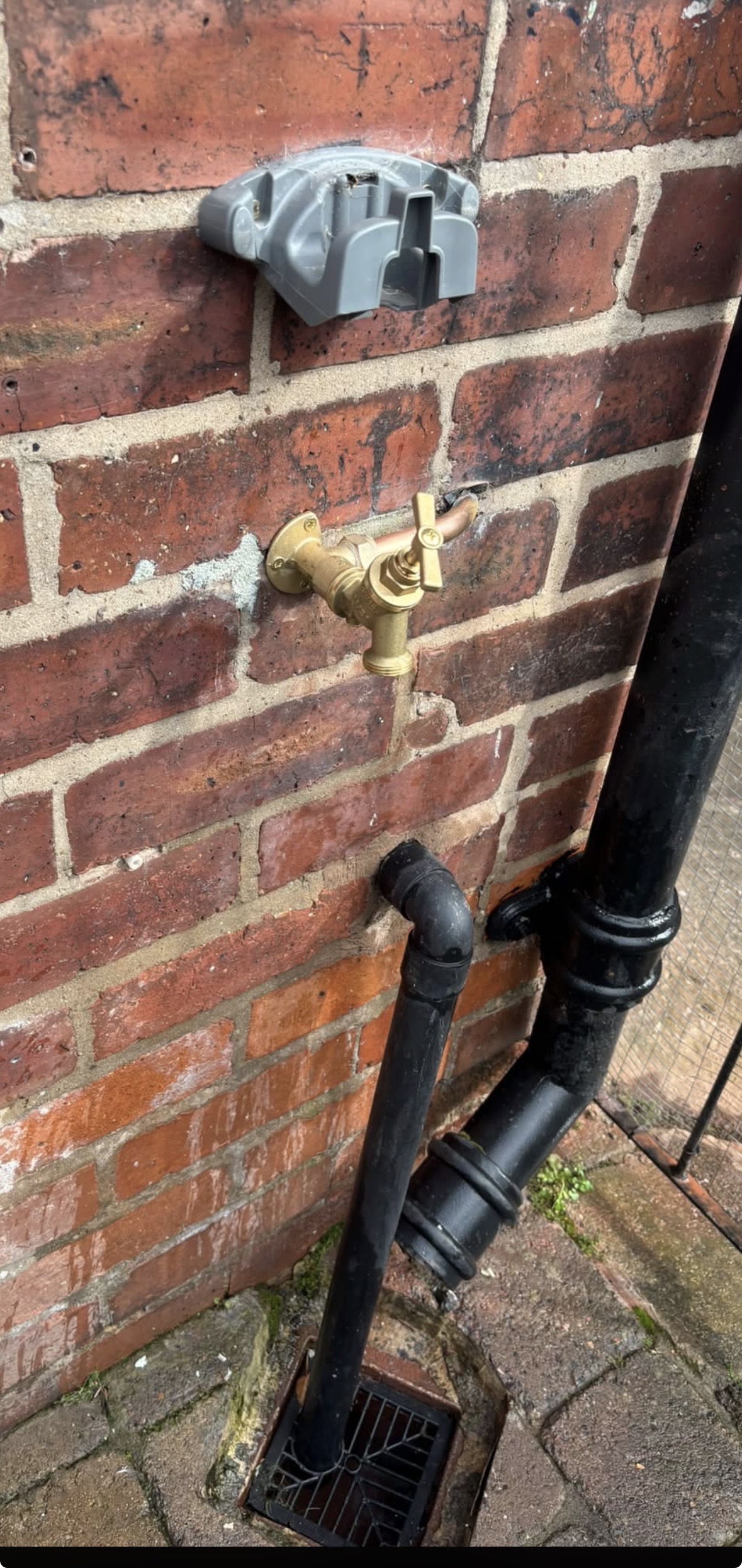 Outside tap installation